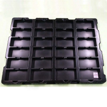 Custom Made Black Plastic ESD Blister Packaging Tray